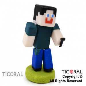 ADORNO MINECRAFT A. PORCELANA FRIA x 1
